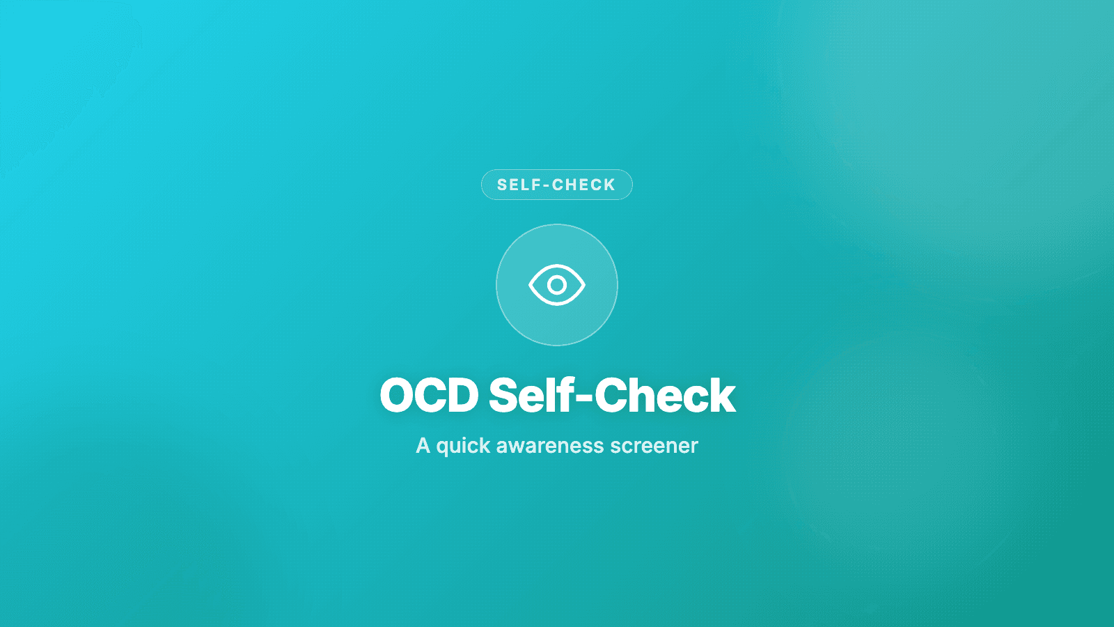 OCD Self-Check